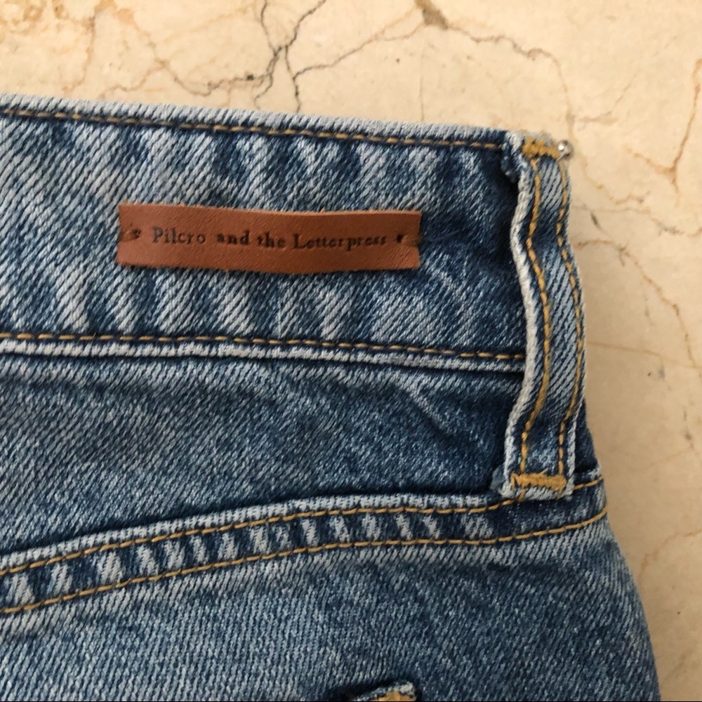 Anthropologie PILCRO and the Letterpress fringe hem jeans - Picture 7 of 10